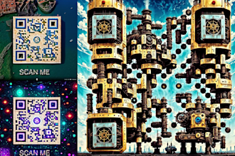 generate a artistic custom qr code design in 20 minutes