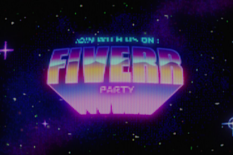 create retro animation video of your text, logo or brand