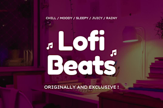 produce 10 lofi chill hip hop beats for you