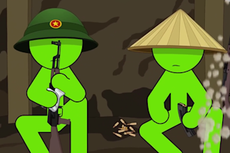 create funny viral stickman and 2d animation social media