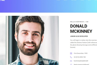 design personal portfolio website business website wix website