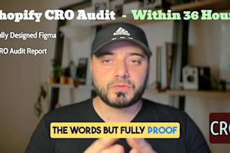 cro audit for you shopify store in 48hrs