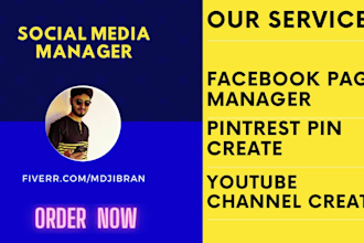 be ur social media professional manager and poster designer