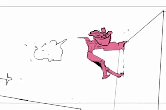 create 2d stickman animation, draw stick figure comics, doodle art