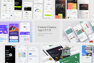 do creative finance app UI UX design
