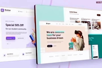 build business website design and website development as full stack developer