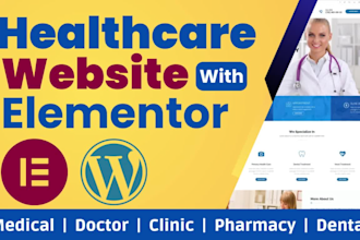 design healthcare and medical website using elementor