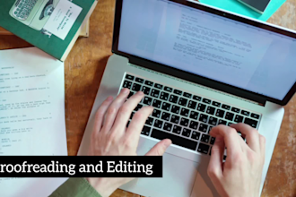 proofread, copyedit, and line edit your written work