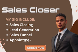 be sales rep sales closer cold caller sales pitch sales person lead generation