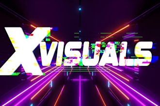 do classic glitch animation vj loop and dj visuals