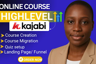 setup and migrate course to gohighlevel  kajabi online course cc360 sales funnel