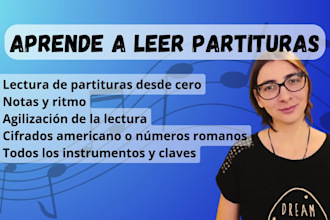 teach you how to read sheet music in any instrument en español