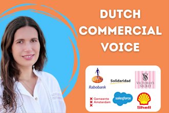 professionally narrate your dutch tv or radio commercial