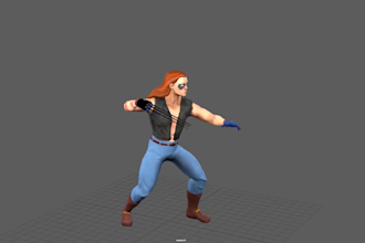 reskin 3d model, retopologize 3d character,ue5 control ik rig,3ds max to blender