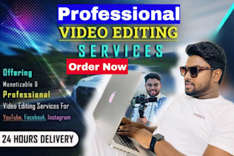 do profesional video editing or cut out green screen video