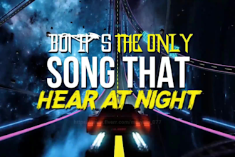 create an animated lyric music video for your song