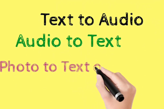 text to voice, voice to text, photo text to text or voice