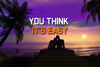 create amazing animated lyrics video of your song