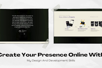 create personal portfolio, business portfolio, resume, and wordpress websites
