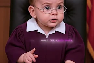 create viral ai baby podcast video news baby for tiktok video for youtbe