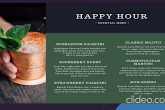 create an elegant restaurant menu design in 1 day