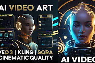 create realistic ai videos using google or veo 3 kling sora and ai video art