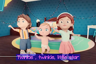 compose and produce kids music nursery rhymes for children
