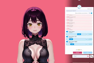 draw and rig live2d model, furry nsfw avatar, live2d rigging, anime vtuber model