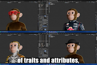 create 3d character nft art collection