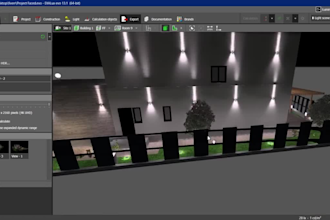 provide lighting design, lighting projects using dialux