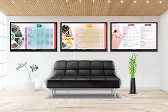 create modern menu board TV menu or digital menu design