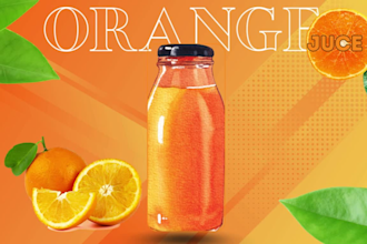 design a unique food poster and social media poster
