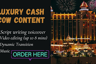 create luxury lifestyle traveling videos for youtube channel cash cow