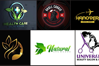 do botanical health feminine salon beauty fashion skin care cosmetic logo design