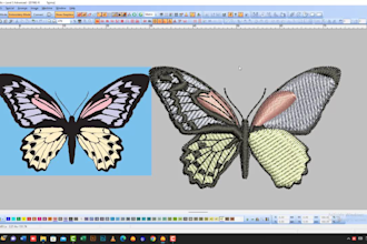 convert image and vector file to dst file