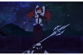 create 2d animation hand drawn in traditional anime style