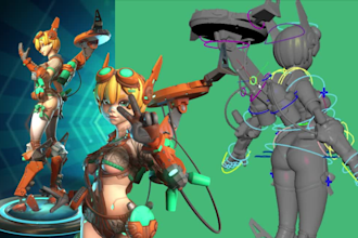 rig for maya, unreal, unity, games, animation, mocap, etc