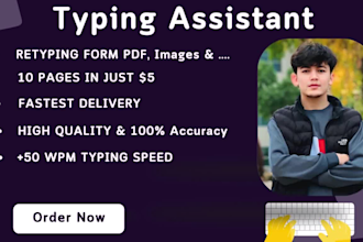 do fast and accurate typing, retype form pdf, scanned, images