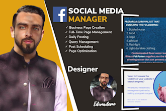 be your facebook page manager and content creator