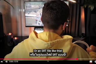 translate, add thai or english subtitles to your video