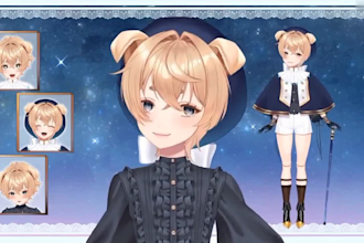 design and rig live 2d vtuber model live2d model vtuber character for streaming