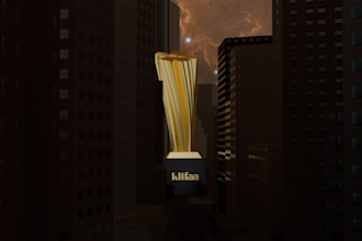 make 3d trophy animation