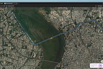 integrate google maps without paid API key, display car route, play route