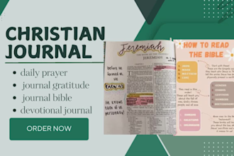 format, design daily prayer journal gratitude journal bible, devotional journal