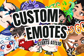 create custom chibi emotes and badges for your twitch, discord etc