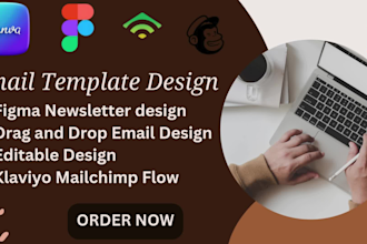 design klaviyo canva figma email newsletter in 24 hours