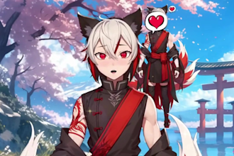 design, model  and rig vtuber model 3d vtuber model live2d rigging