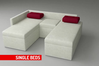 create 3d assembly animation video for furniture, bed, door, mattress, and sofa