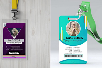 create custom id cards, lanyards, badges, and name tags