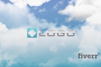 do jet plane fly through sky clouds logo reveal intro opener